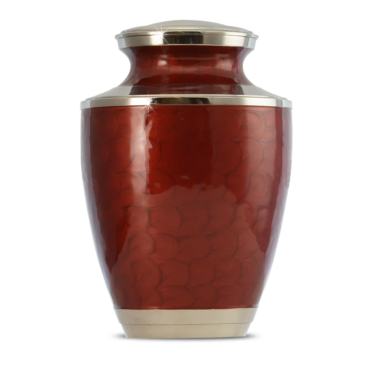 Red Plain Adult Urn