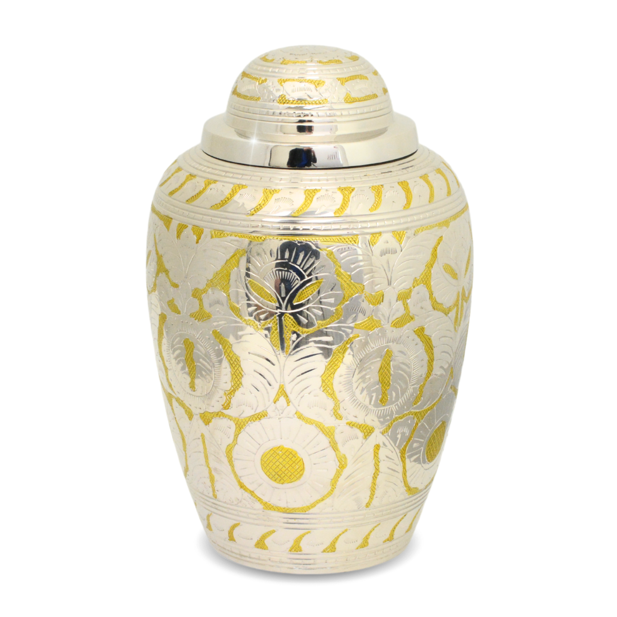 Regal Gold Brass Urn